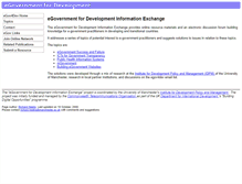 Tablet Screenshot of egov4dev.org